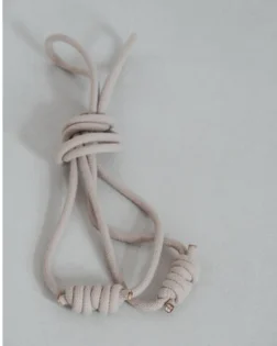 Set of Iyengar yoga wall ropes including long and short pairs for a complete rope wall setup.